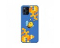 Funda Silicona Líquida Azul para Oppo Find X3 Pro 5G diseño Abeja Dibujos