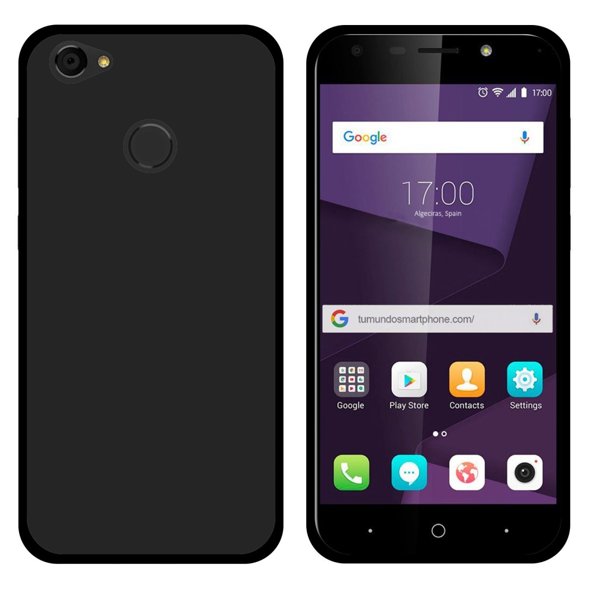 Funda Gel Tpu para Zte Blade A6 Color Negra