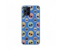 Funda Silicona Líquida Azul para Oppo Find X3 Pro 5G diseño Catrina Dibujos
