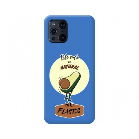 Funda Silicona Líquida Azul para Oppo Find X3 Pro 5G diseño Culo Natural Dibujos