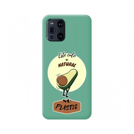 Funda Silicona Líquida Verde para Oppo Find X3 Pro 5G diseño Culo Natural Dibujos