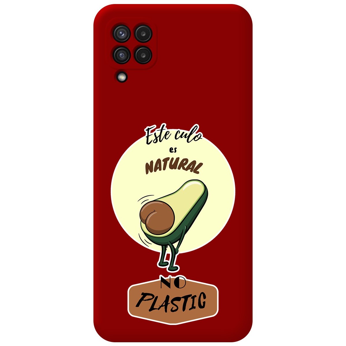 Funda Silicona Líquida Roja para Samsung Galaxy A22 4G / M22 diseño Culo Natural Dibujos