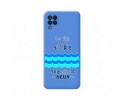 Funda Silicona Líquida Azul para Samsung Galaxy A22 4G / M22 diseño Agua Dibujos