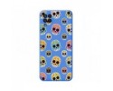 Funda Silicona Líquida Azul para Samsung Galaxy A22 4G / M22 diseño Catrina Dibujos