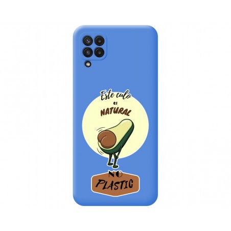 Funda Silicona Líquida Azul para Samsung Galaxy A22 4G / M22 diseño Culo Natural Dibujos