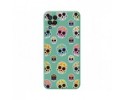 Funda Silicona Líquida Verde para Samsung Galaxy A22 4G / M22 diseño Catrina Dibujos