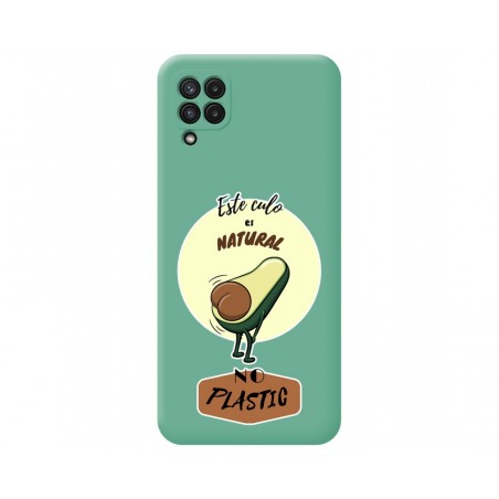 Funda Silicona Líquida Verde para Samsung Galaxy A22 4G / M22 diseño Culo Natural Dibujos