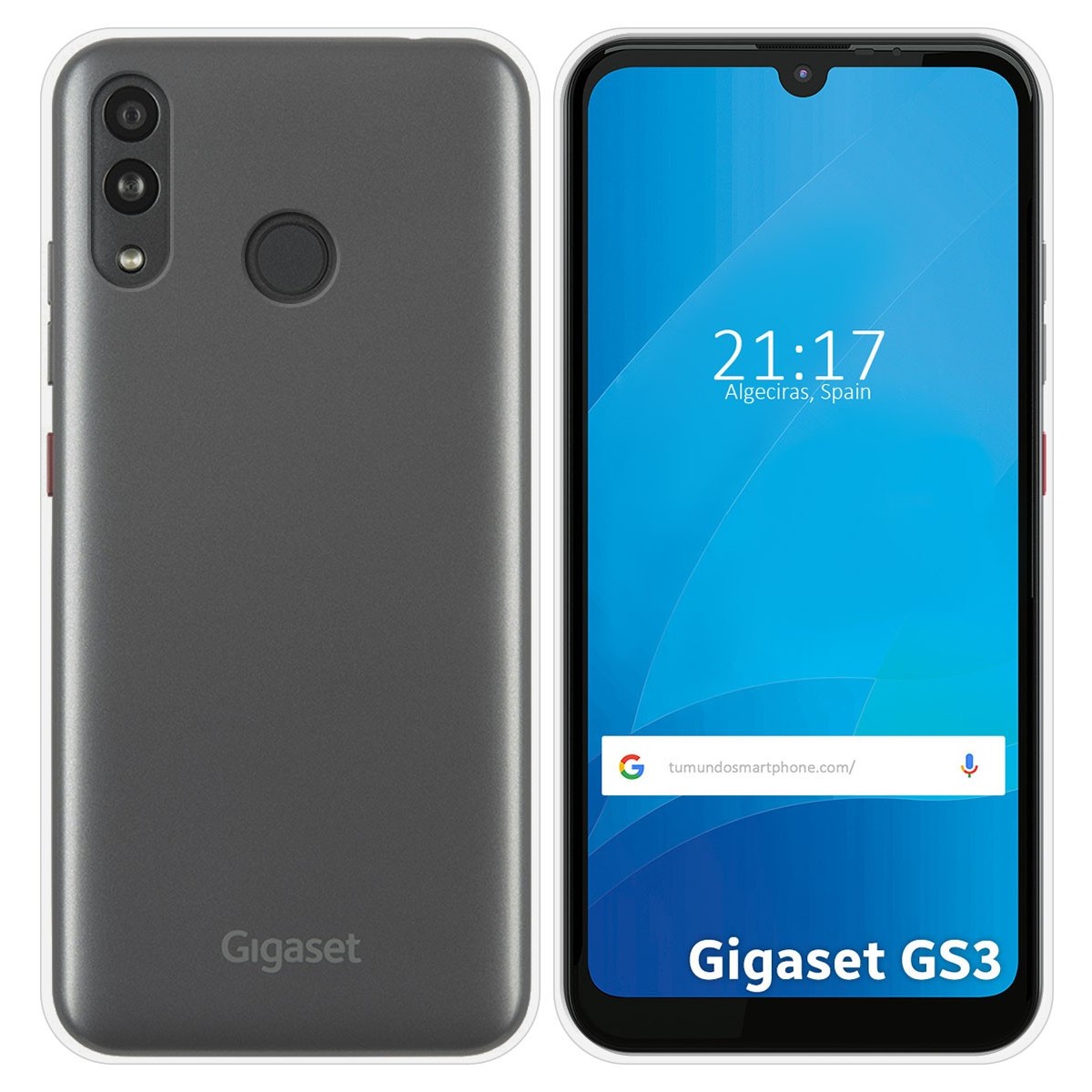 Funda Silicona Gel TPU Transparente para Gigaset GS3