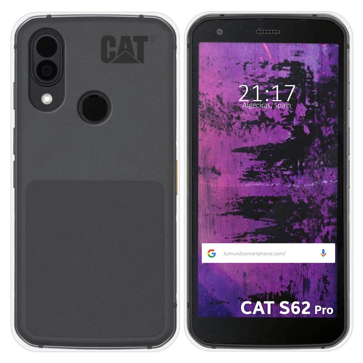 Funda Silicona Gel TPU Transparente para CAT S62 Pro