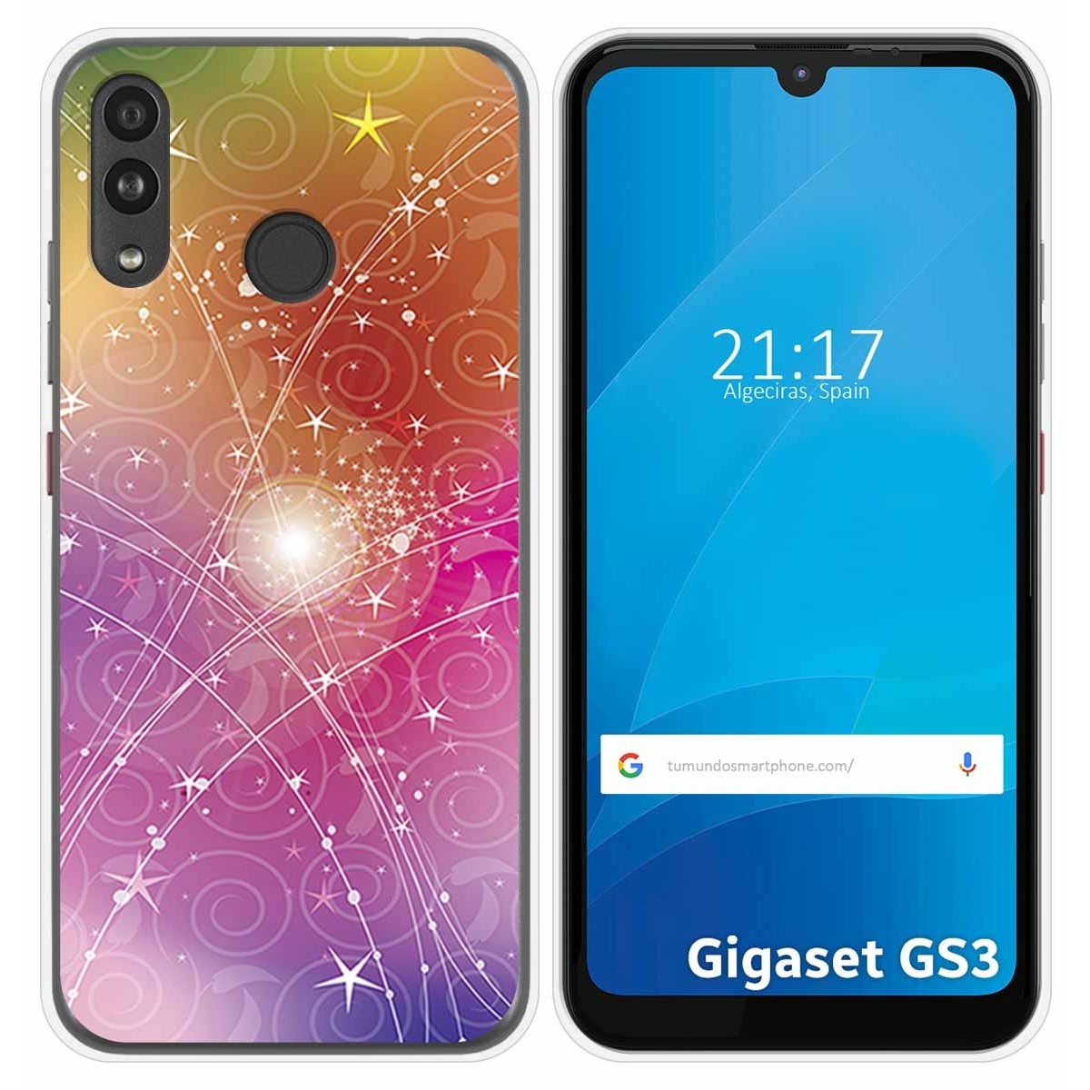 Funda Silicona para Gigaset GS3 diseño Abstracto Dibujos