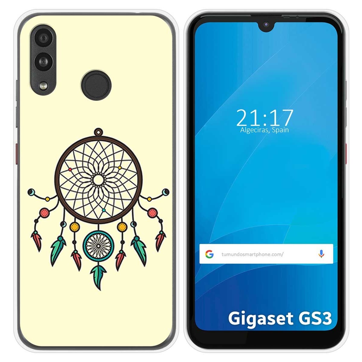 Funda Silicona para Gigaset GS3 diseño Atrapasueños Dibujos