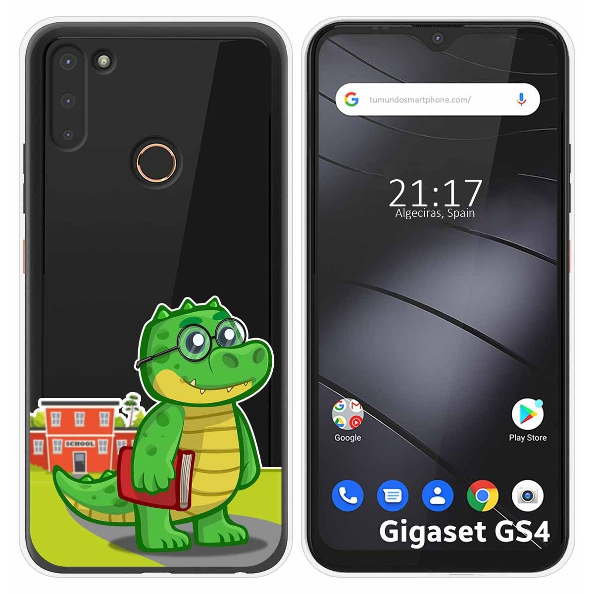 Funda Silicona Transparente para Gigaset GS4 diseño Coco Dibujos