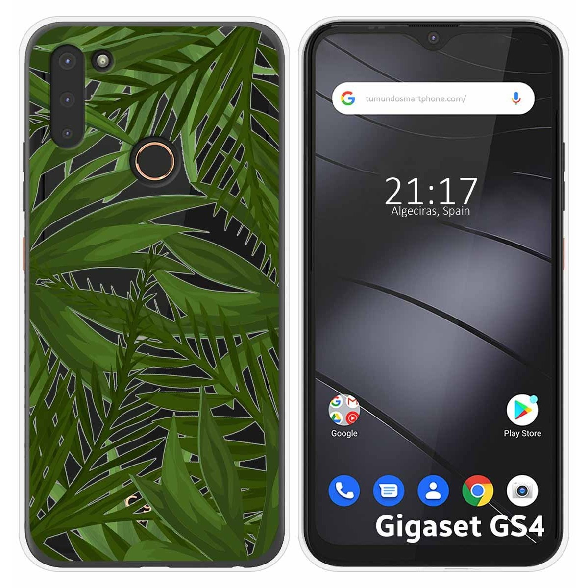 Funda Silicona Transparente para Gigaset GS4 diseño Jungla Dibujos