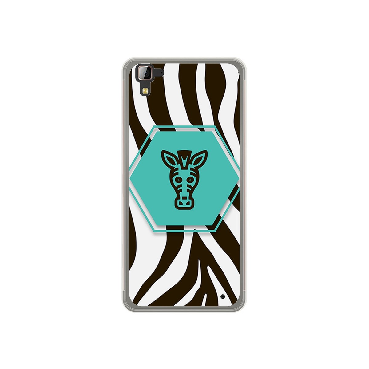 Funda Gel Tpu para Hisense C30 Rock Diseño Cebra Dibujos