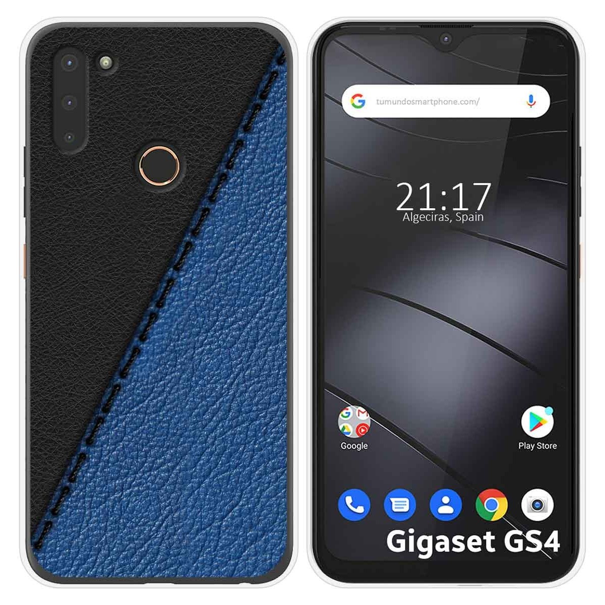 Funda Silicona para Gigaset GS4 diseño Cuero 02 Dibujos