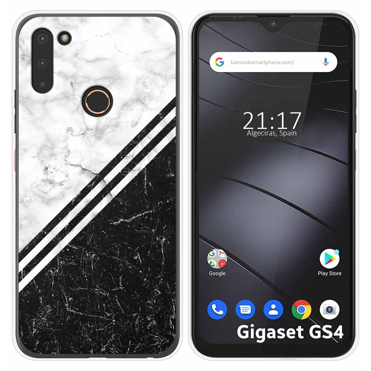 Funda Silicona para Gigaset GS4 diseño Mármol 01 Dibujos