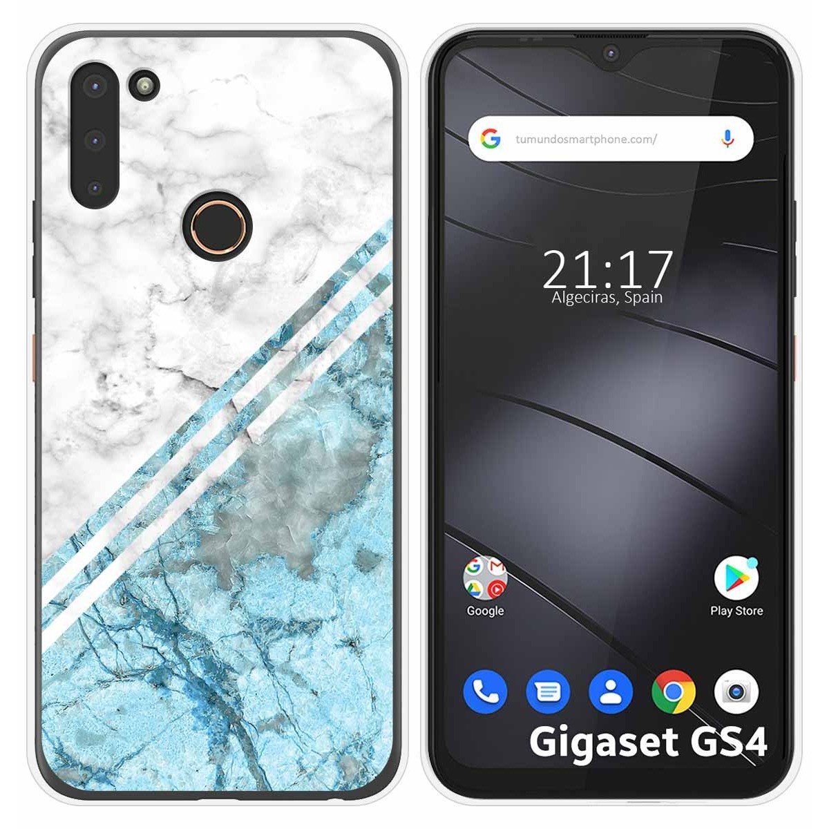Funda Silicona para Gigaset GS4 diseño Mármol 02 Dibujos