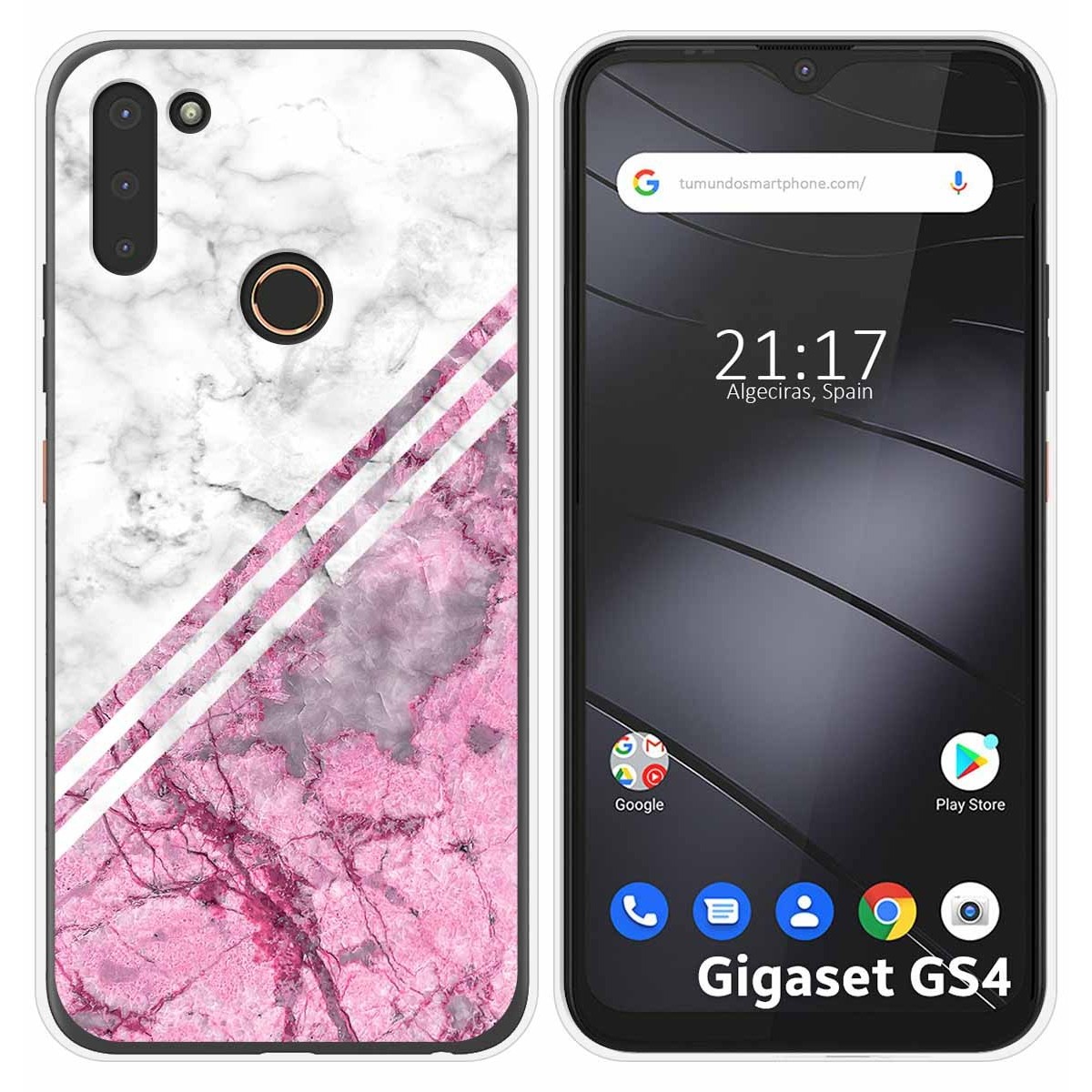 Funda Silicona para Gigaset GS4 diseño Mármol 03 Dibujos