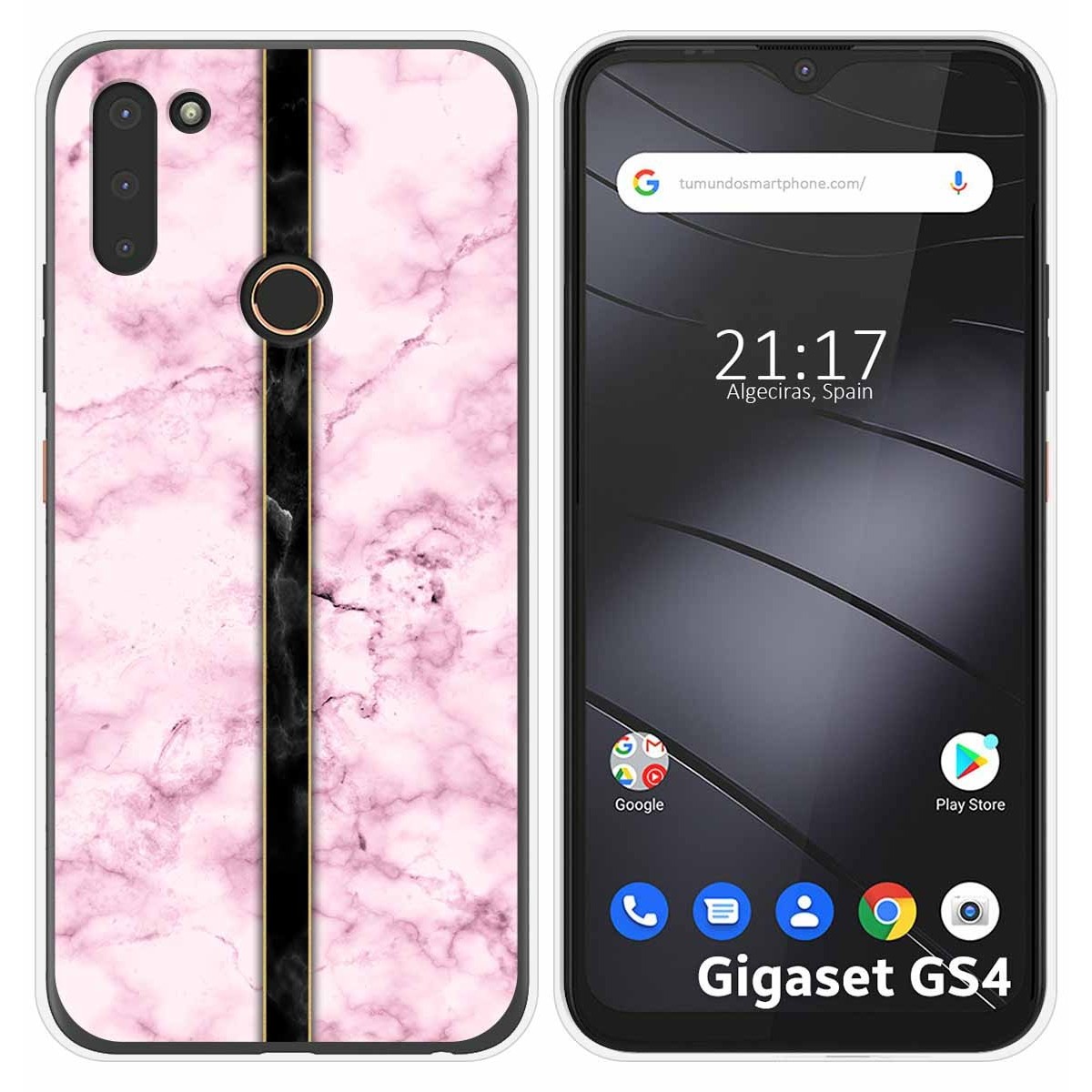 Funda Silicona para Gigaset GS4 diseño Mármol 04 Dibujos