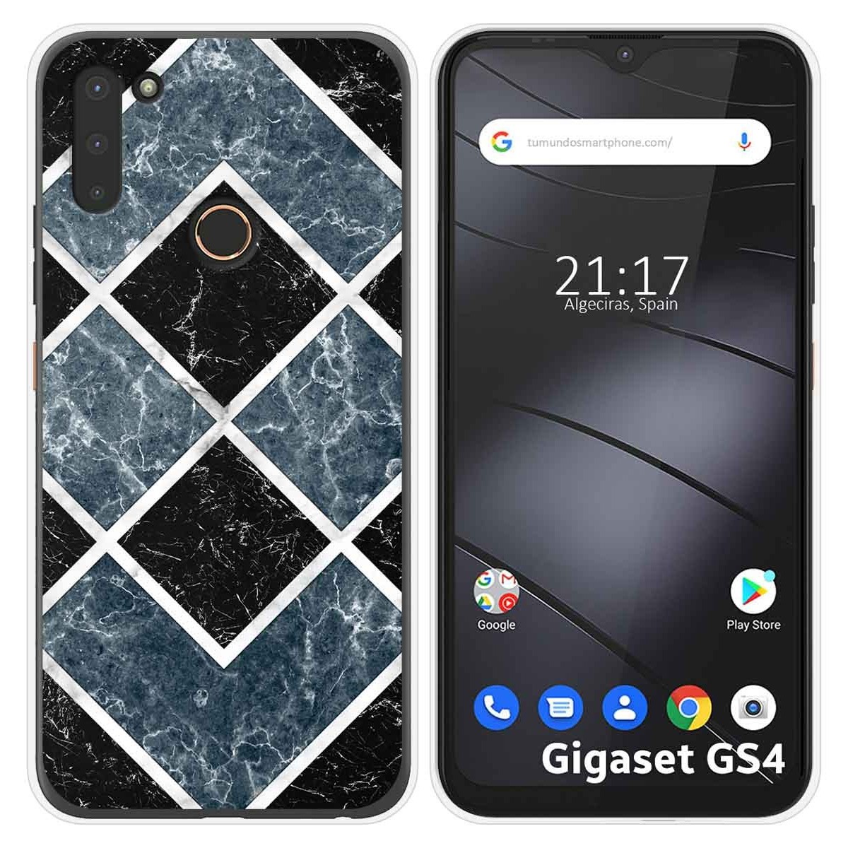 Funda Silicona para Gigaset GS4 diseño Mármol 06 Dibujos