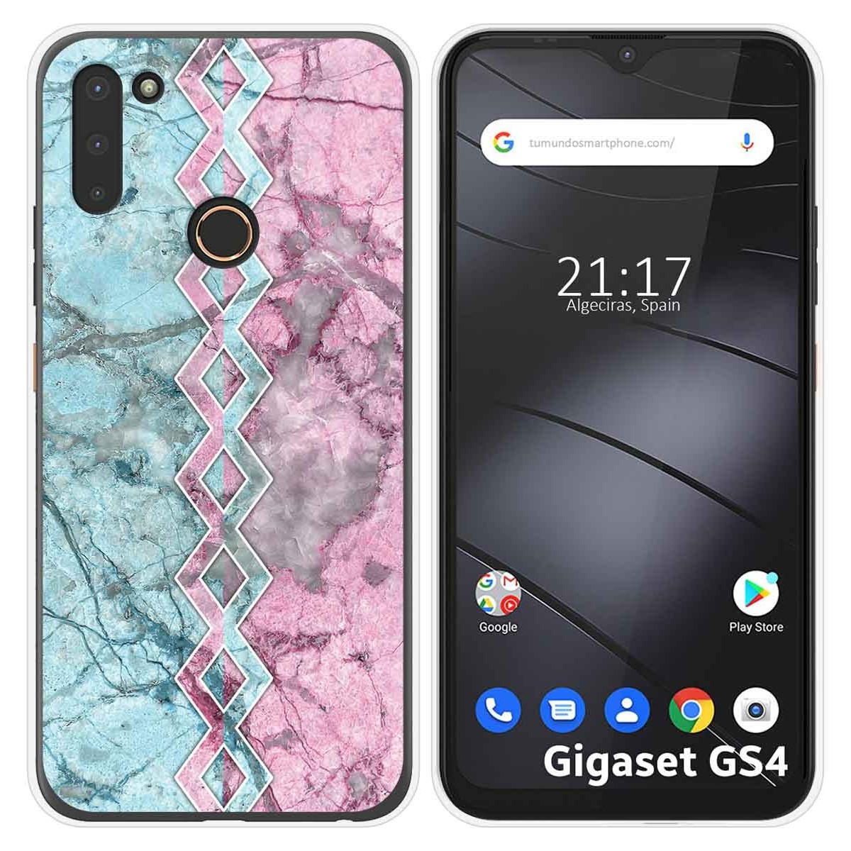 Funda Silicona para Gigaset GS4 diseño Mármol 08 Dibujos