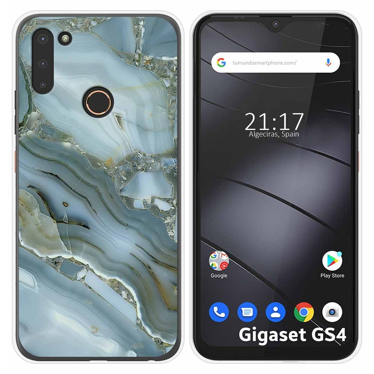 Funda Silicona para Gigaset GS4 diseño Mármol 09 Dibujos