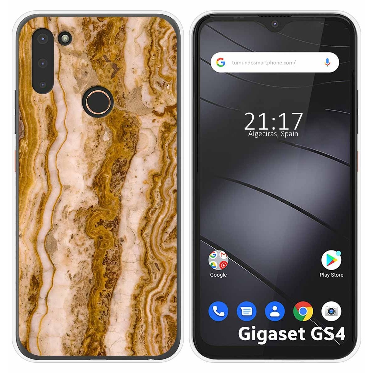 Funda Silicona para Gigaset GS4 diseño Mármol 10 Dibujos