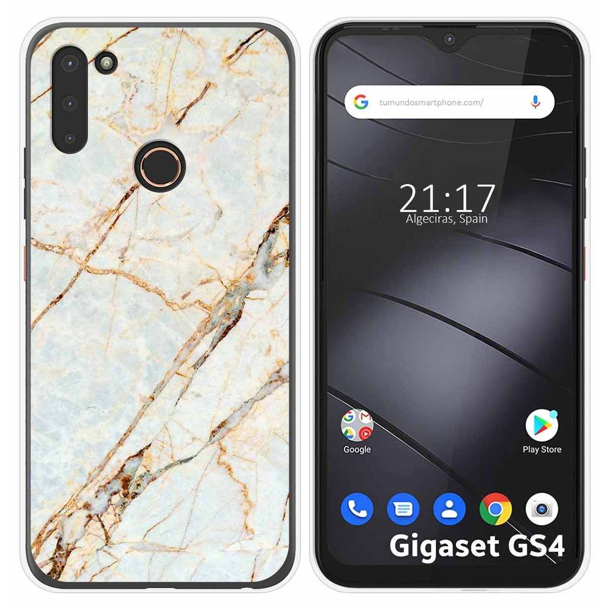 Funda Silicona para Gigaset GS4 diseño Mármol 13 Dibujos