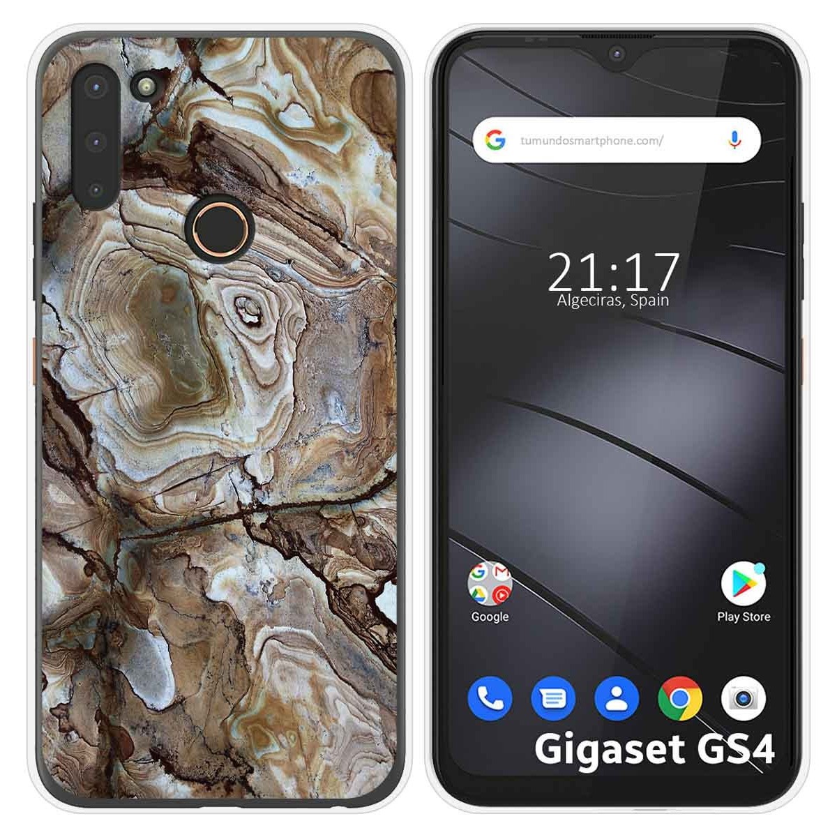 Funda Silicona para Gigaset GS4 diseño Mármol 14 Dibujos