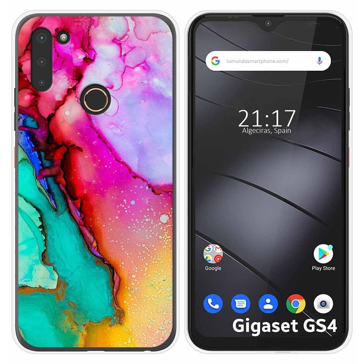 Funda Silicona para Gigaset GS4 diseño Mármol 15 Dibujos