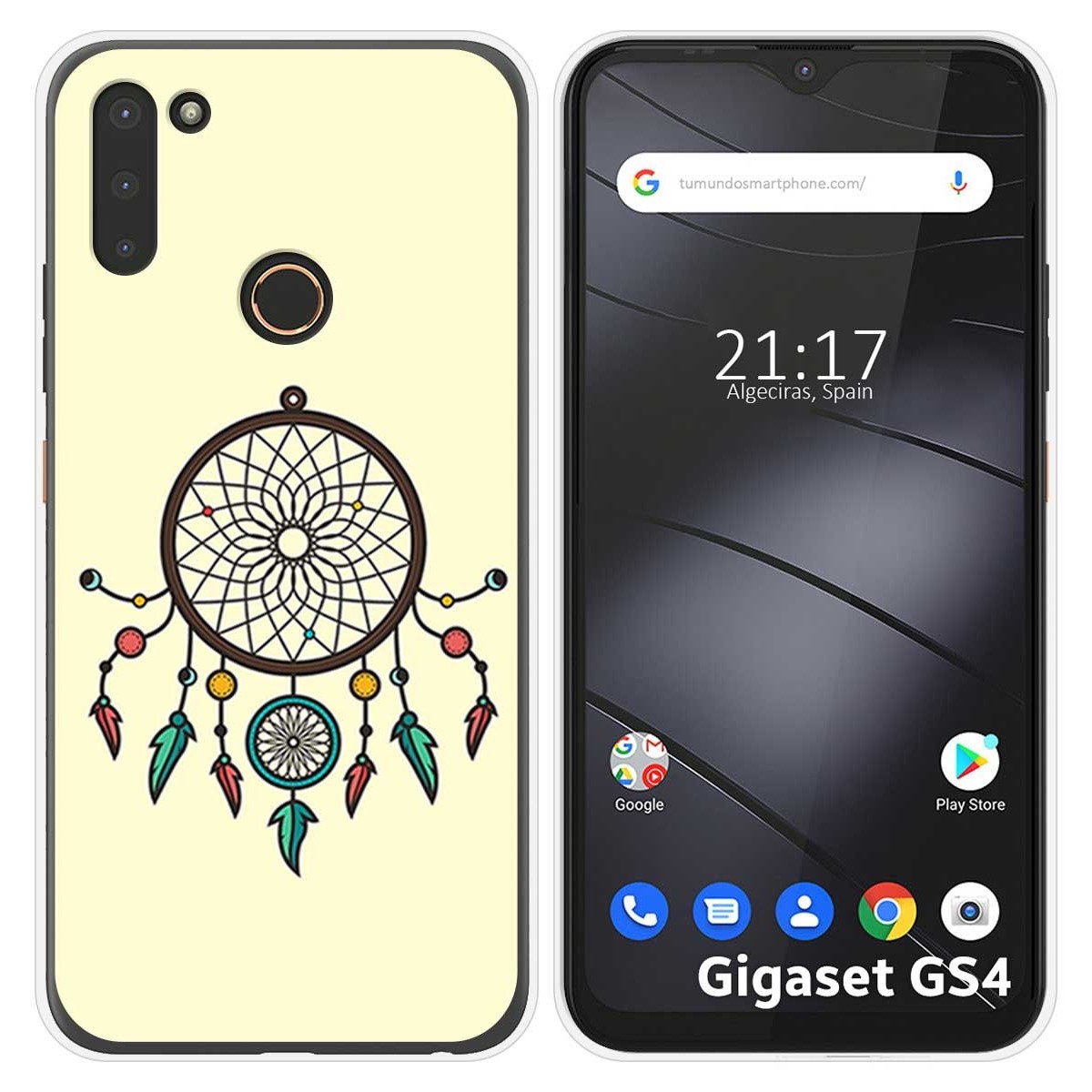 Funda Silicona para Gigaset GS4 diseño Atrapasueños Dibujos