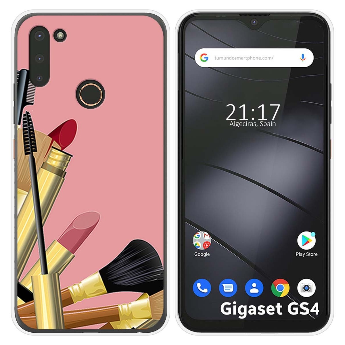 Funda Silicona para Gigaset GS4 diseño Brochas Dibujos