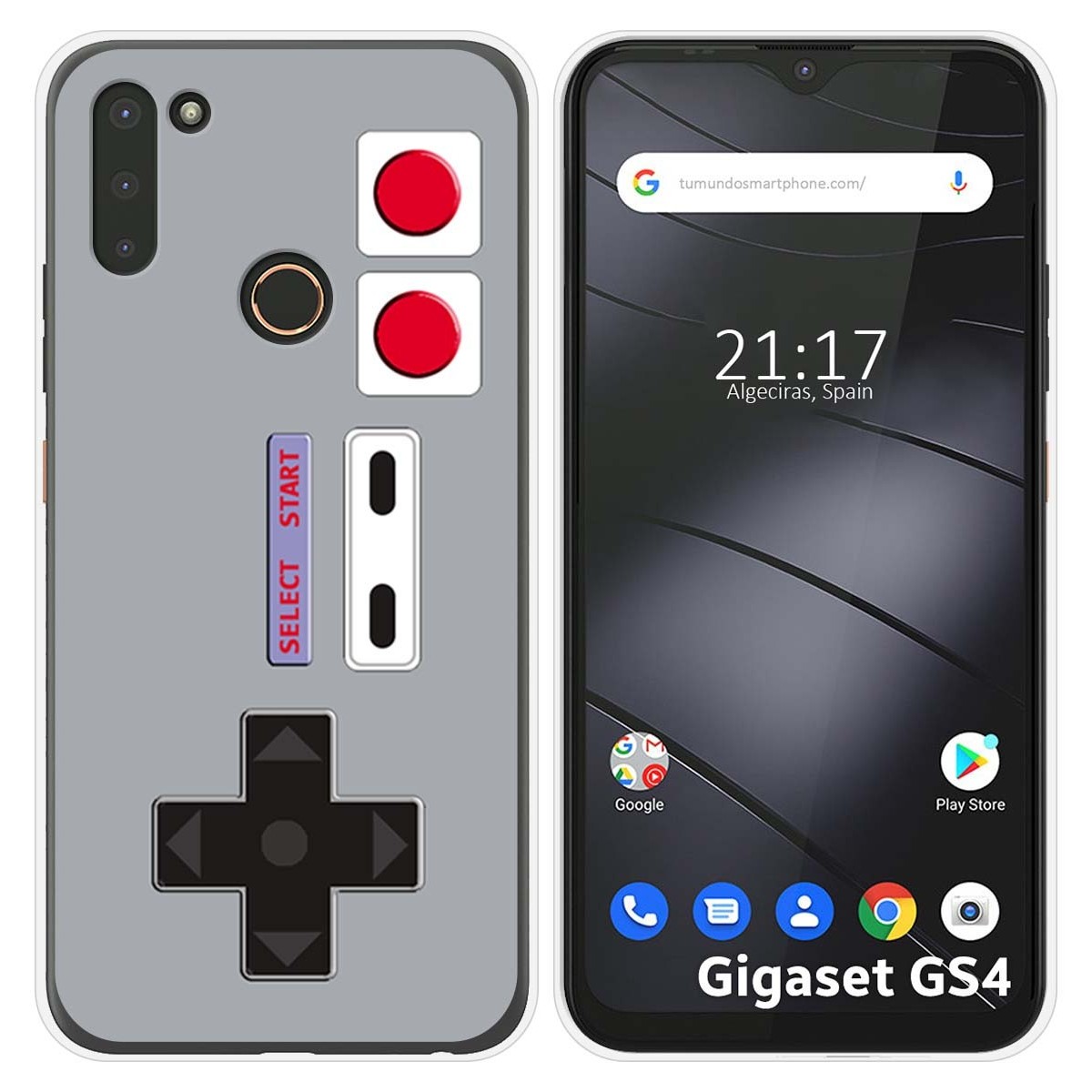 Funda Silicona para Gigaset GS4 diseño Consola Dibujos