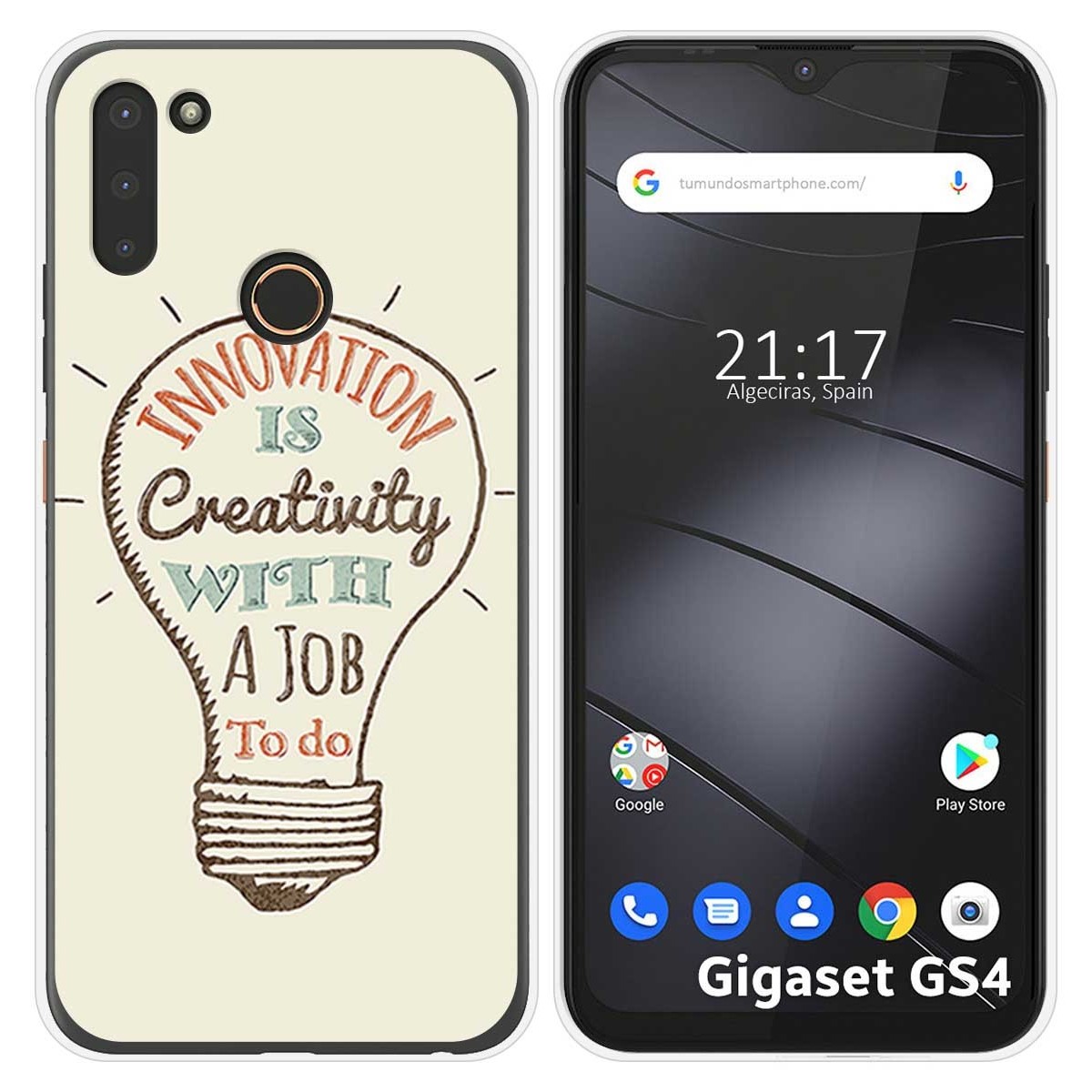 Funda Silicona para Gigaset GS4 diseño Creativity Dibujos