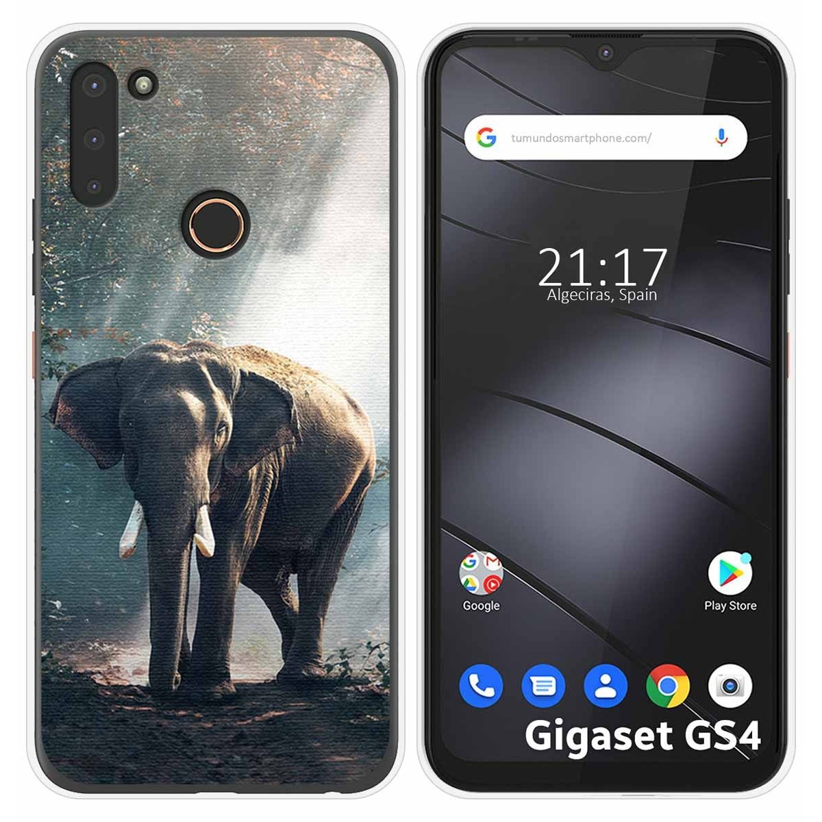 Funda Silicona para Gigaset GS4 diseño Elefante Dibujos