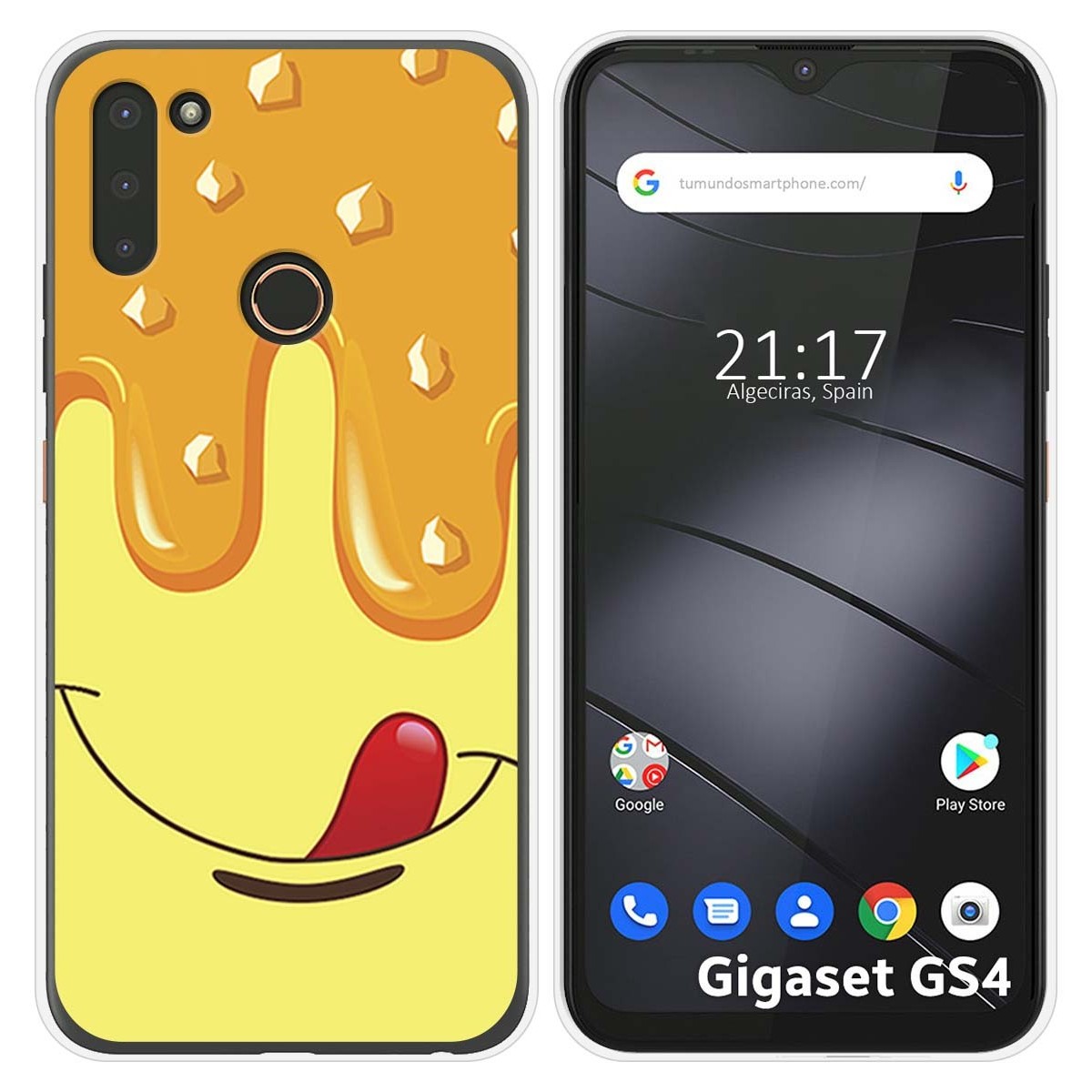 Funda Silicona para Gigaset GS4 diseño Helado Vainilla Dibujos