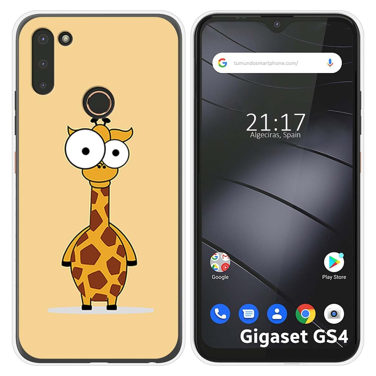 Funda Silicona para Gigaset GS4 diseño Jirafa Dibujos