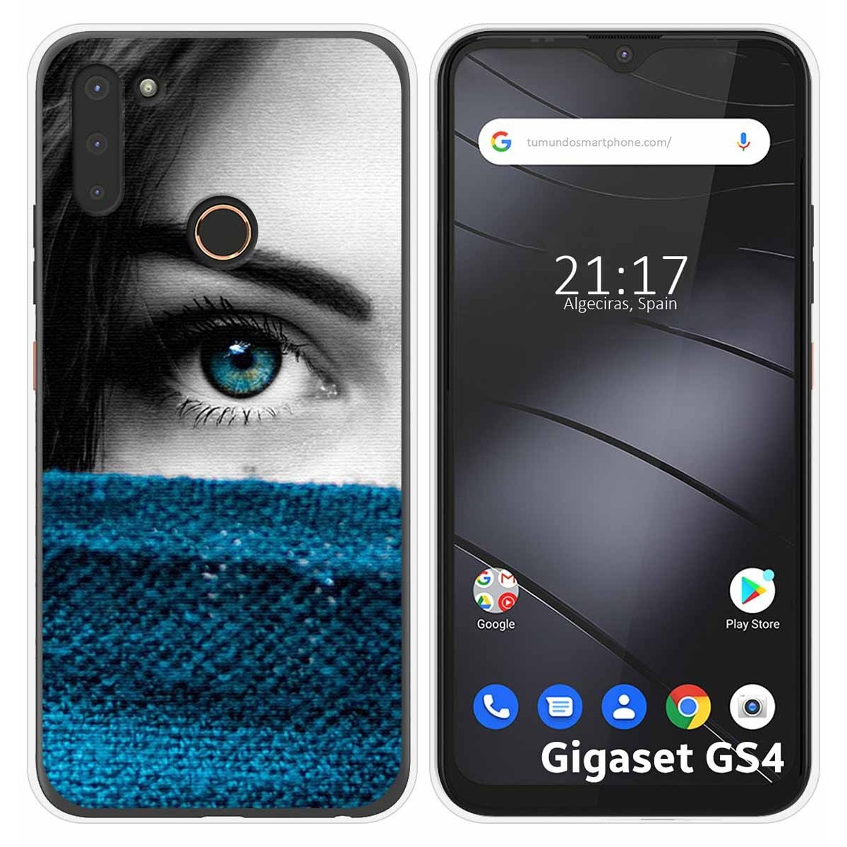 Funda Silicona para Gigaset GS4 diseño Ojo Dibujos