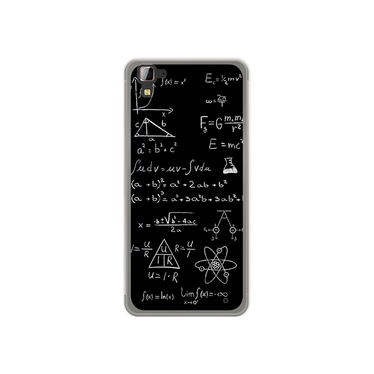 Funda Gel Tpu para Hisense C30 Rock Diseño Formulas Dibujos
