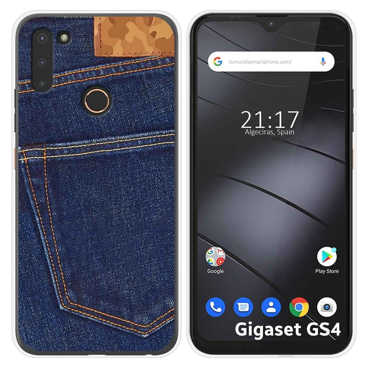 Funda Silicona para Gigaset GS4 diseño Vaquero Dibujos