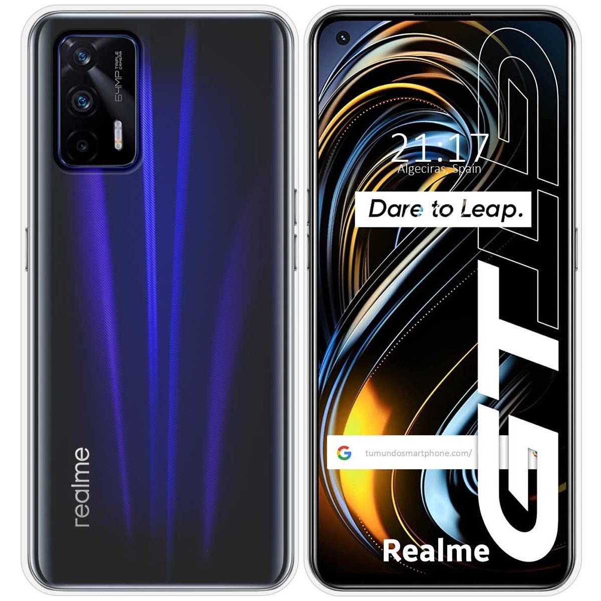 Funda Silicona Gel TPU Transparente para Realme GT 5G