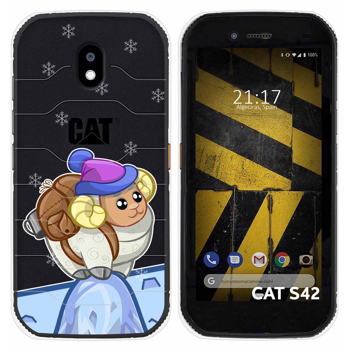 Funda Silicona Transparente para Cat S42 / S42 H+ diseño Cabra Dibujos