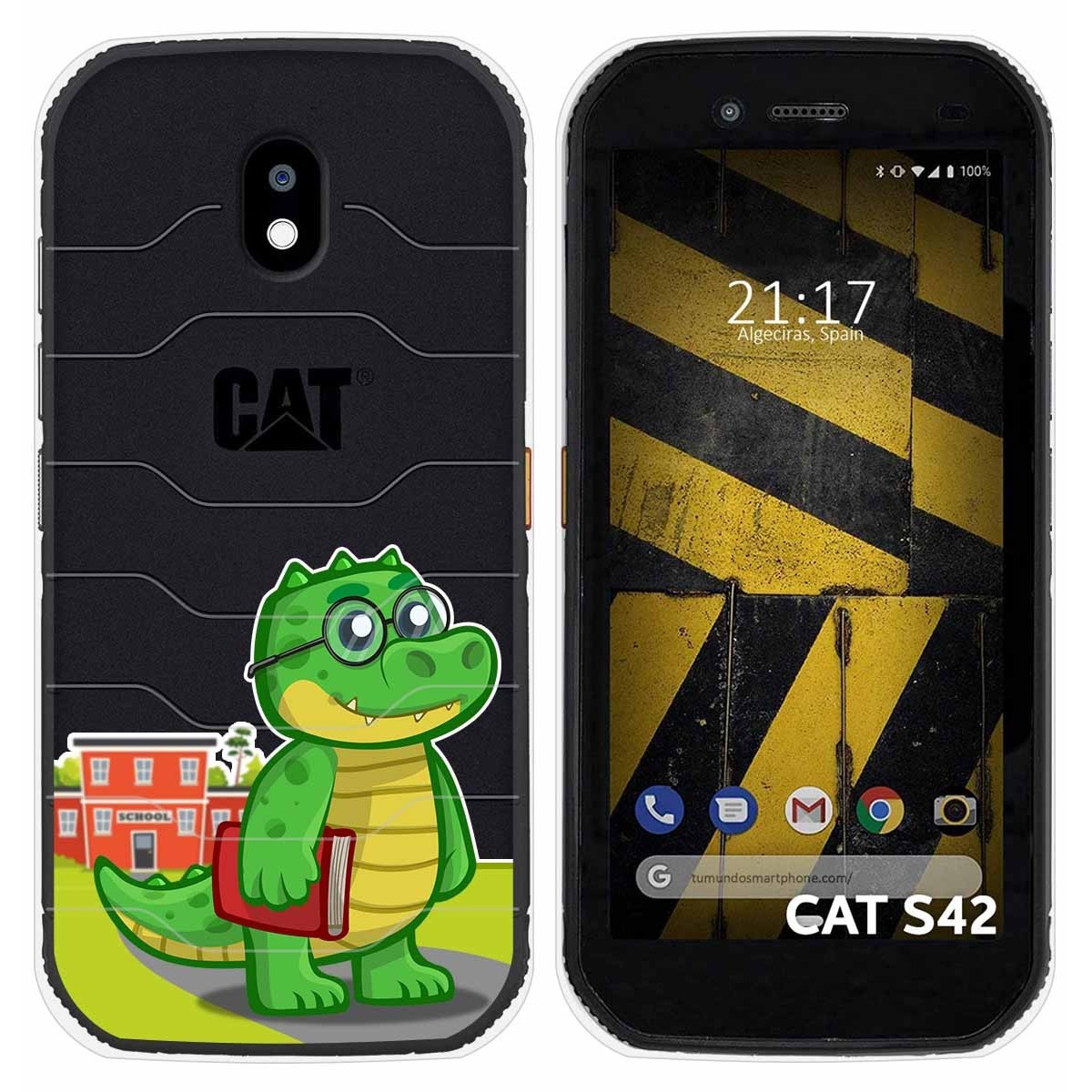 Funda Silicona Transparente para Cat S42 / S42 H+ diseño Coco Dibujos