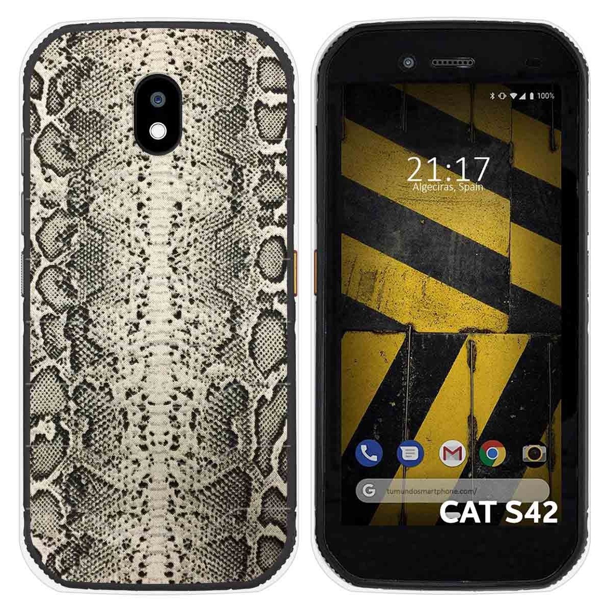 Funda Silicona para Cat S42 / S42 H+ diseño Animal 01 Dibujos
