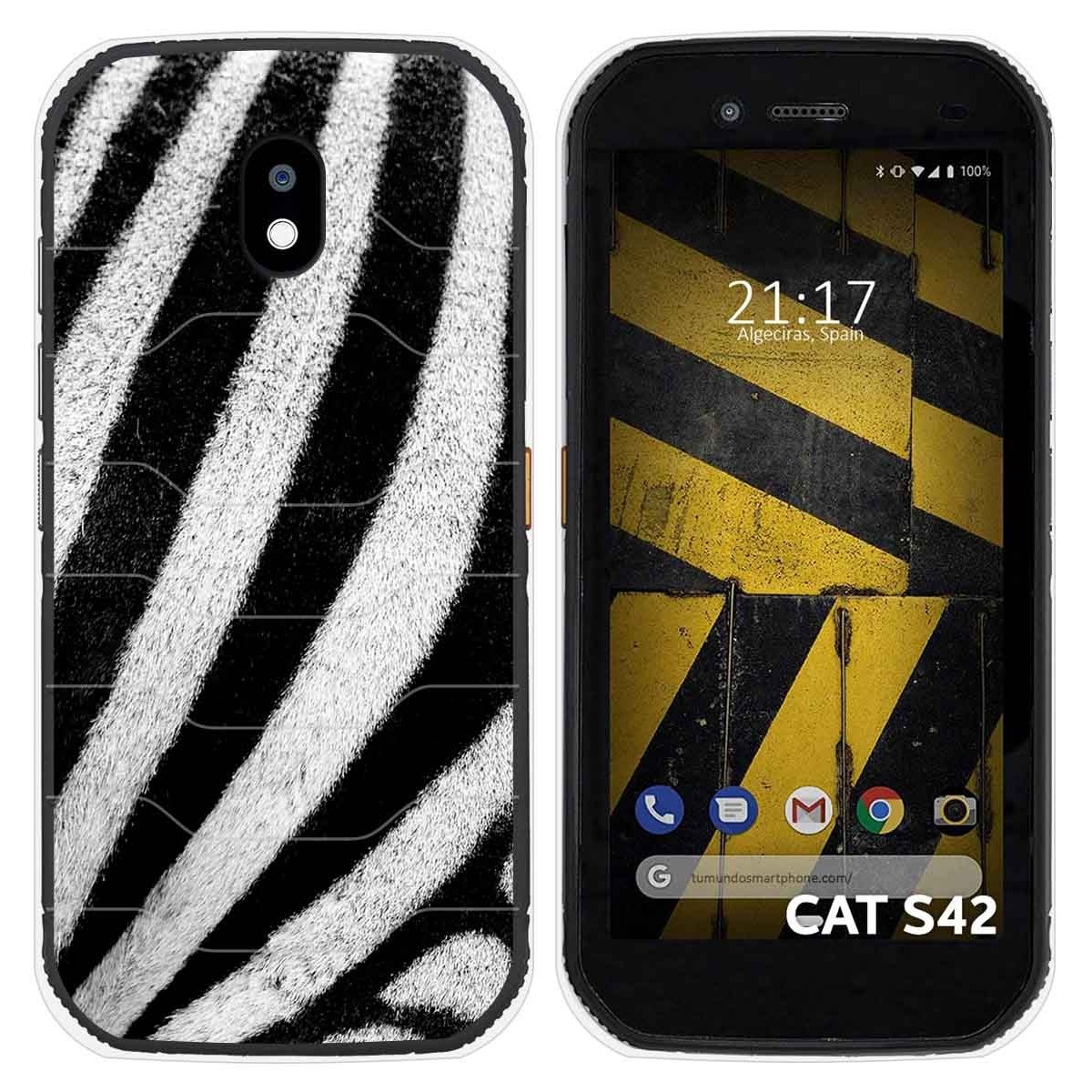 Funda Silicona para Cat S42 / S42 H+ diseño Animal 02 Dibujos