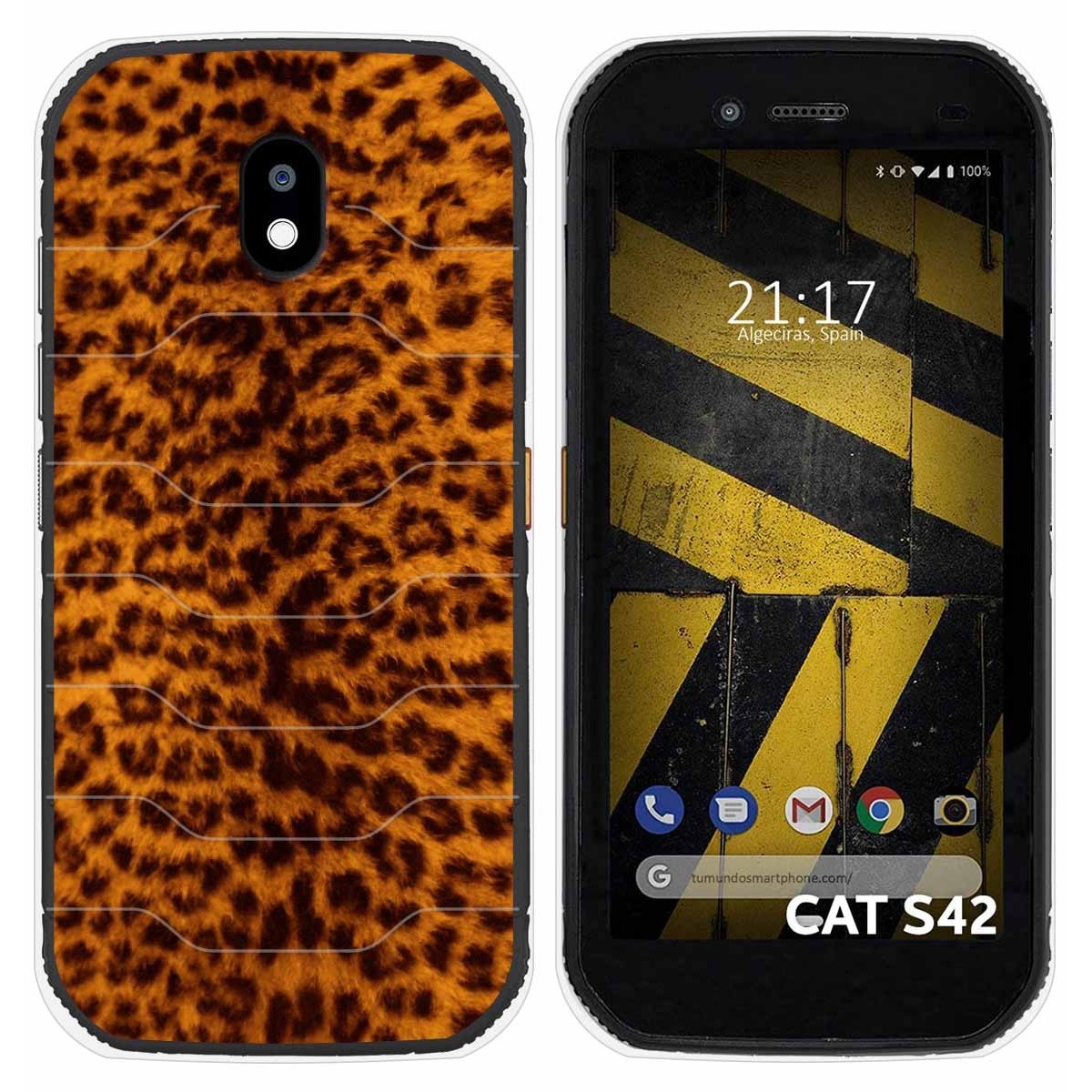 Funda Silicona para Cat S42 / S42 H+ diseño Animal 03 Dibujos