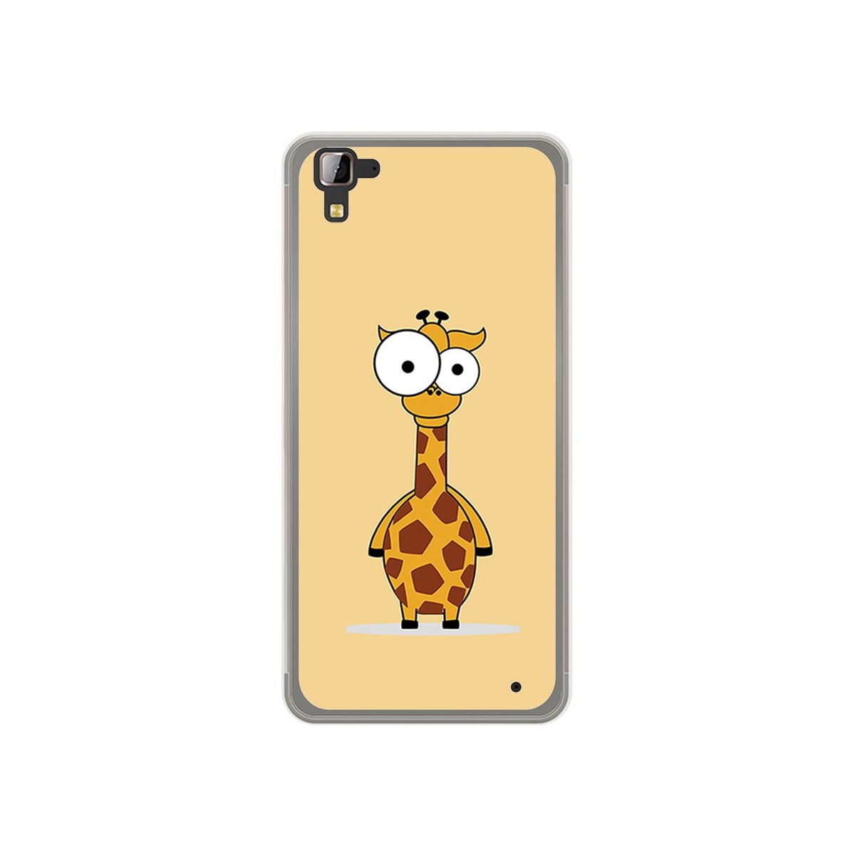 Funda Gel Tpu para Hisense C30 Rock Diseño Jirafa Dibujos
