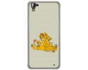 Funda Gel Tpu para Hisense C30 Rock Diseño Leones Dibujos