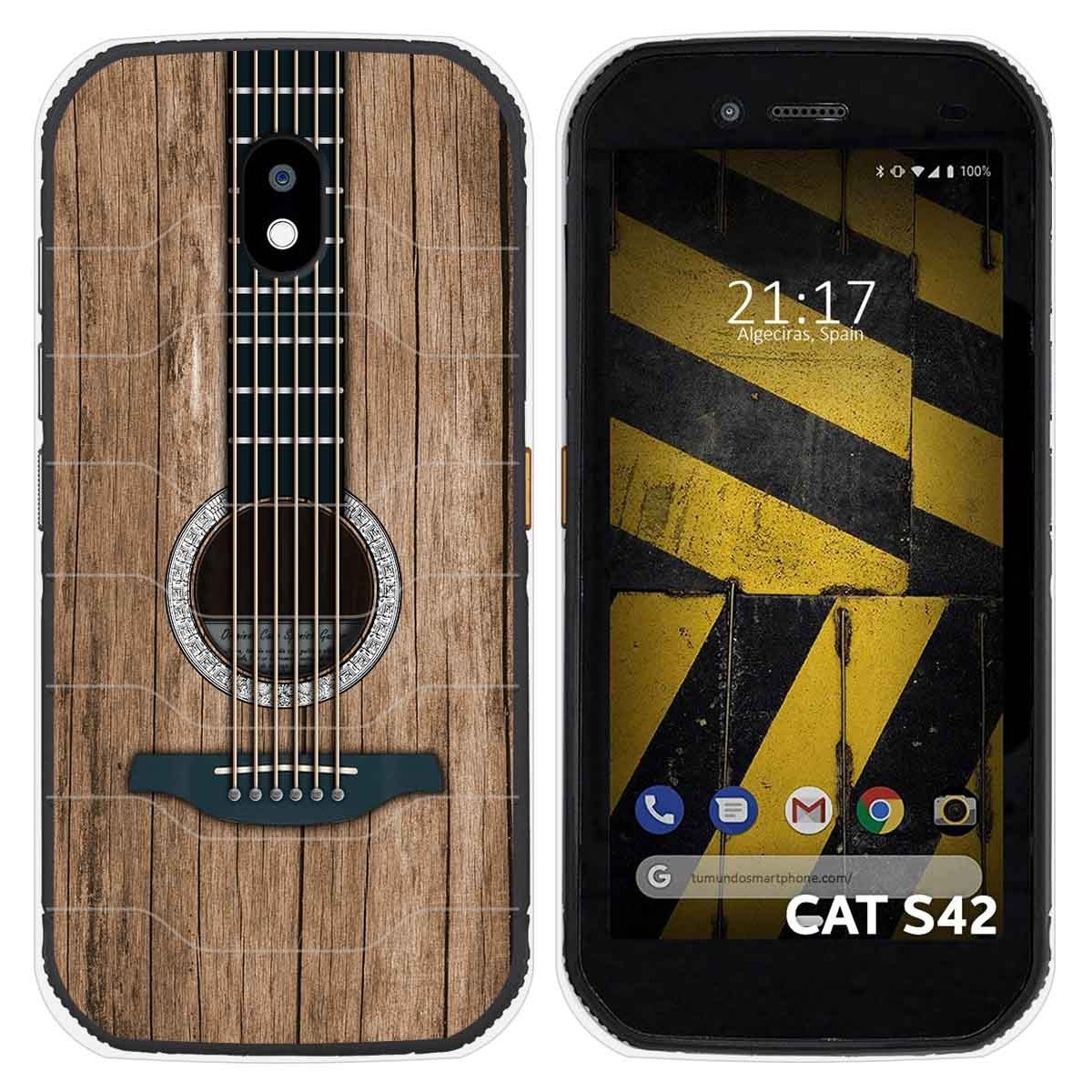 Funda Silicona para Cat S42 / S42 H+ diseño Madera 11 Dibujos