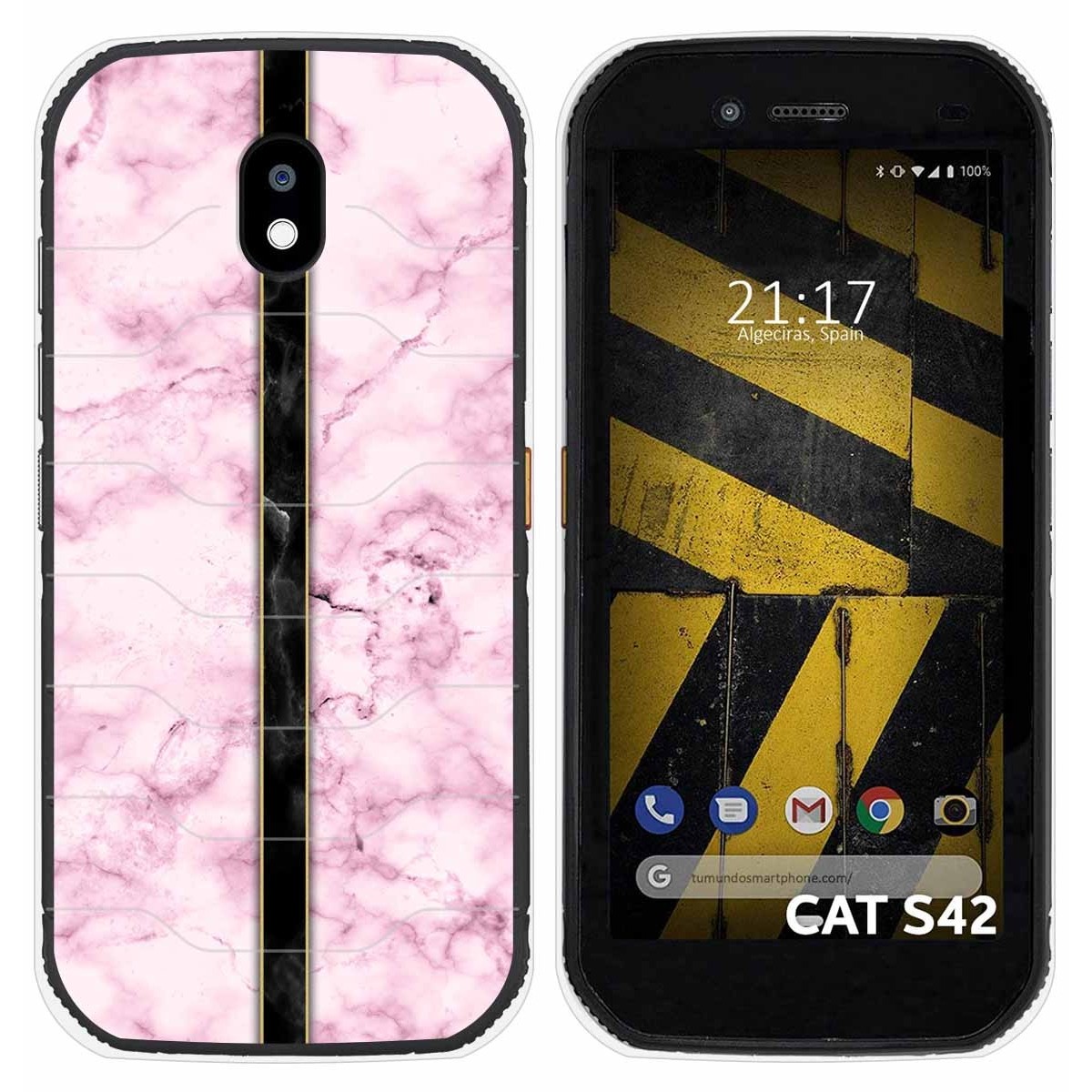 Funda Silicona para Cat S42 / S42 H+ diseño Mármol 04 Dibujos